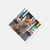 キツネインタイムズスクエア スタンダードカクテルナプキン (角)