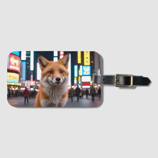 キツネインタイムズスクエア ラゲッジタグ (正面横)