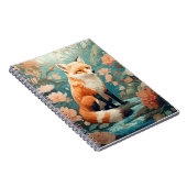 キツネインフォレストビューティフルフローラキツネ ノートブック (右側)