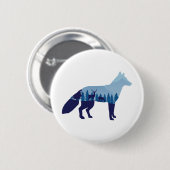 キツネインマウンテンフォレストTシャツトラッカーハット 缶バッジ (正面&裏面)