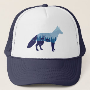 キツネインマウンテンフォレストTシャツ キャップ