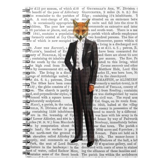 キツネイン夕べスーツ満杯 ノートブック (正面)