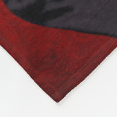 キツネイン夕べスーツ、ポートレート フリースブランケット (角)