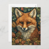 キツネイン夢と秋お洒落の森 シーズンポストカード (正面/裏面)