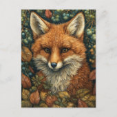 キツネイン夢と秋お洒落の森 シーズンポストカード (正面)