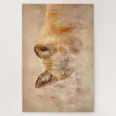 キツネイン・グラス素晴らし ジグソーパズル (縦)