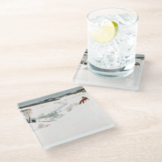 キツネイン・スノー、1935年ニューウェルコンバーズワイエス ガラスコースター (アングル)