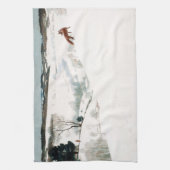 キツネイン・スノー、1935年ニューウェルコンバーズワイエス キッチンタオル (縦)