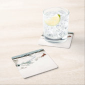 キツネイン・スノー、1935年ニューウェルコンバーズワイエス スクエアペーパーコースター (インサイチュ)