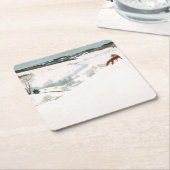 キツネイン・スノー、1935年ニューウェルコンバーズワイエス スクエアペーパーコースター (アングル)