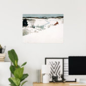 キツネイン・スノー、1935年ニューウェルコンバーズワイエス ポスター (ホームオフィス)