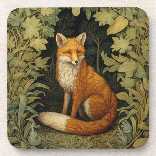 キツネイン・フォレストアールヌーボースタイル コースター (正面)