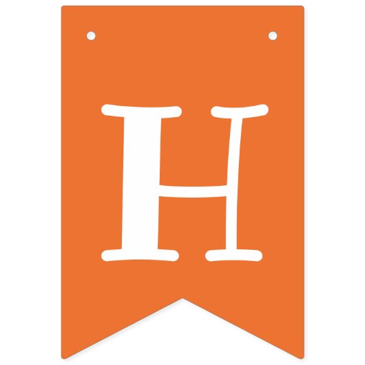 キツネウッドランドファースト誕生日 バンティングフラッグ (第2の旗)