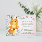 キツネウッドランド赤ちゃんシャワー本カード持って来る本 エンクロージャーカード (スタンド正面)