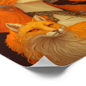 キツネウーマンファンタジーアート ポスター (角)