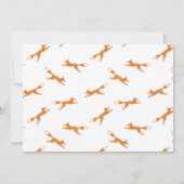 キツネオレンジホワイト第2バースデーフォト招待状 招待状 (裏面)