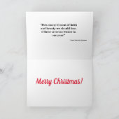 キツネオンスノークリスマスカード カード (内部)