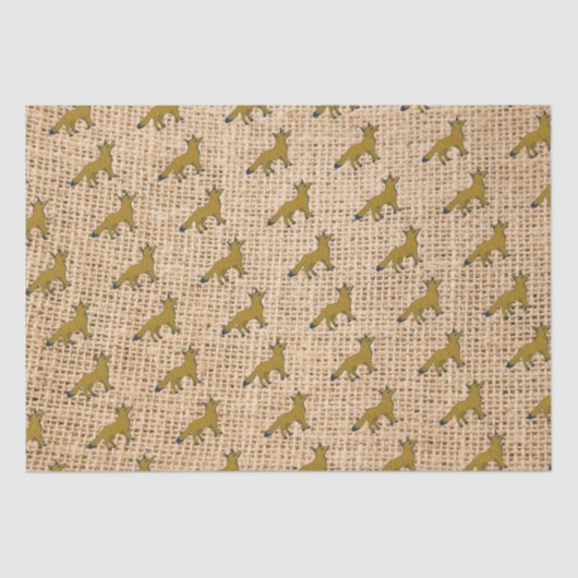 キツネオンburlap 薄葉紙 (正面)