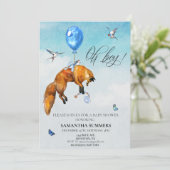 キツネオーボーイウォーターカラーバルーン 招待状 (スタンド正面)