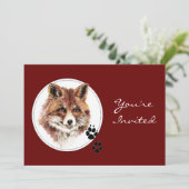 キツネカスタムアニマルバースデーパーティー 招待状 (スタンド正面)