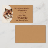 キツネカスタムコンピュータソリューション名刺 名刺 (正面/裏面)