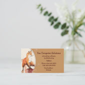 キツネカスタムコンピュータソリューション名刺 名刺 (スタンド正面)