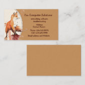 キツネカスタムコンピュータソリューション名刺 名刺 (正面/裏面)