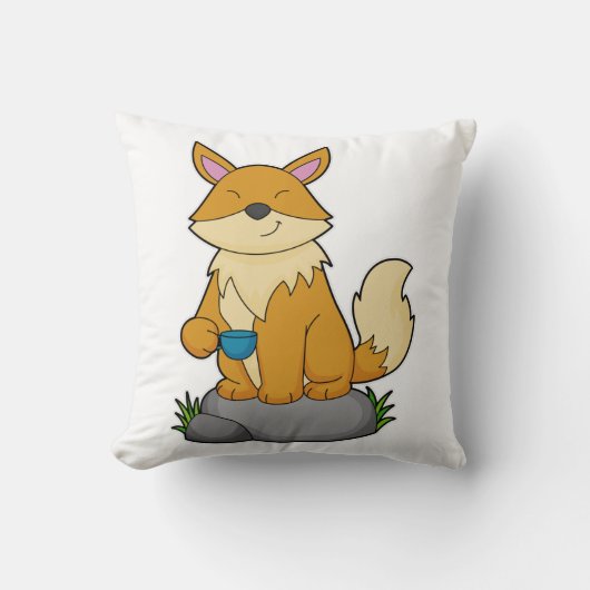 キツネカップ クッション (正面)