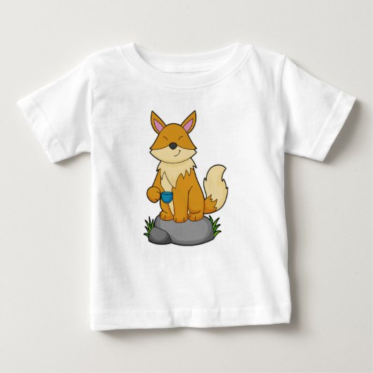 キツネカップ ベビーTシャツ (正面)