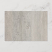 キツネカブ素朴ウッドランド赤ちゃんシャワーベビー エンクロージャーカード (裏面)