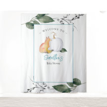 キツネカボチャ赤ちゃんシャワーバックドロップボーイ