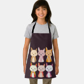 キツネカラフル漫画 エプロン (インサイチュ)