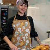 キツネカラフル漫画 エプロン