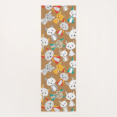 キツネカラフル漫画 ヨガマット (裏面)