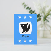 キツネカラーはがき ポストカード (スタンド正面)