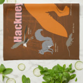 キツネガスの仕事，ティータオル キッチンタオル (折り畳み)