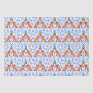 キツネキスをするズアンダーミストレートブルーチノワセリー 薄葉紙