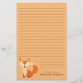 キツネキッズのかわいい森林動物 便箋