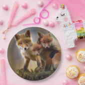 キツネキット写真 ペーパープレート (パーティー)