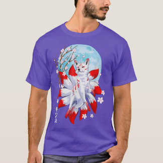 キツネキツネ日本のナインテールキツネマジカルクレート Tシャツ