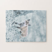 キツネキューブインザスノー ジグソーパズル (横)