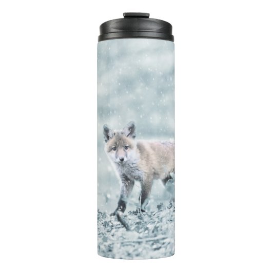 キツネキューブインザスノー タンブラー (正面)