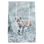 キツネキューブインザスノー ミディアムペーパーバッグ (裏面)