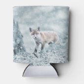 キツネキューブインザスノー 缶クーラー (正面)