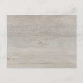 キツネキューブ素朴ウッドランドベビーシャワー インビテーションポストカード (裏面)