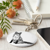 キツネキーチェーン キーホルダー (側面)