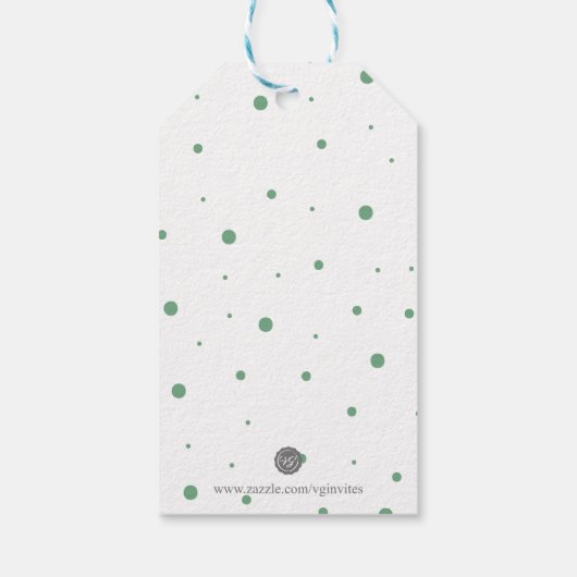 キツネギフトラベル- 11月秋ベビーシャワー ギフトタグ (裏面)