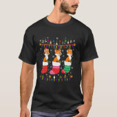 キツネクリスマスソックス醜いクリスマスセーターPajama Tシャツ (正面)