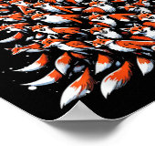 キツネクリスマスツリーキツネクリスマスツリー女性&amp；少年 ポスター (角)