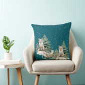 キツネクリスマスツリーズライスノーフレーク クッション (椅子)